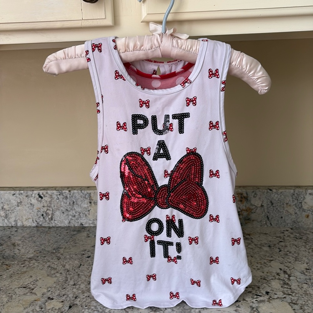 Disney  “Put A Bow On It!” Girls Tank Top